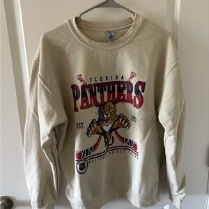 Florida Panthers Crewneck Sweatshirt - Cream